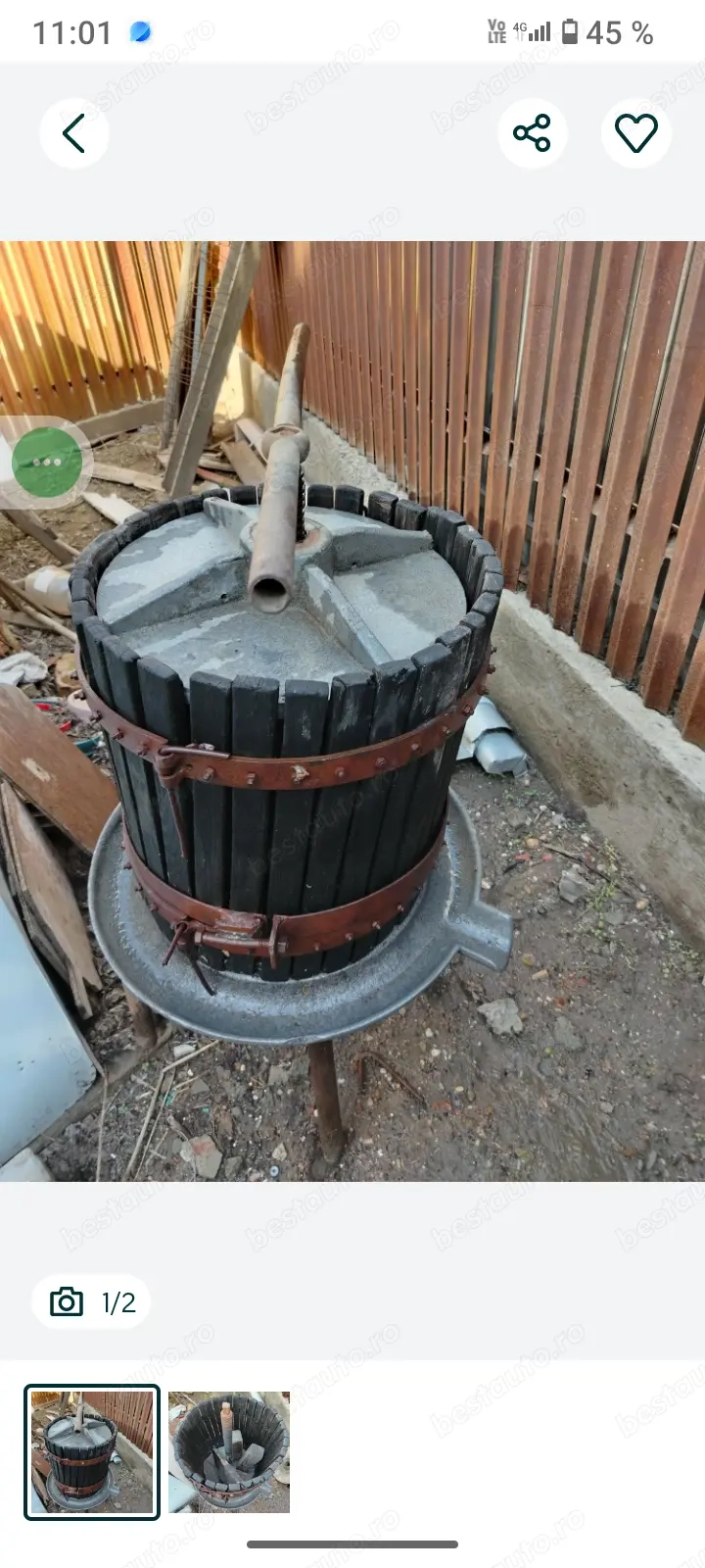 Teasc pt struguri capacitate 5 galeti