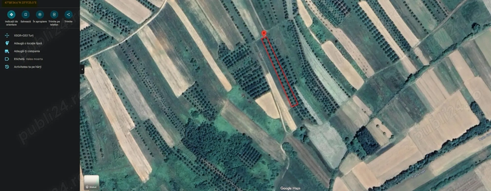 Teren 1800 mp comuna Turt Teren 1800 mp comuna Turt