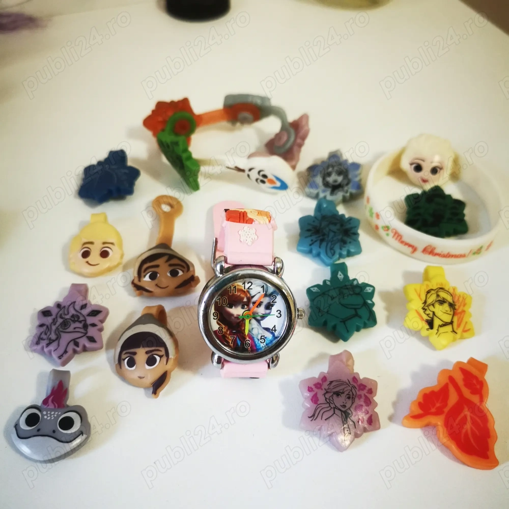 jucarii bratara si ceas fete Elsa Anna si alte caractere desen Frozen