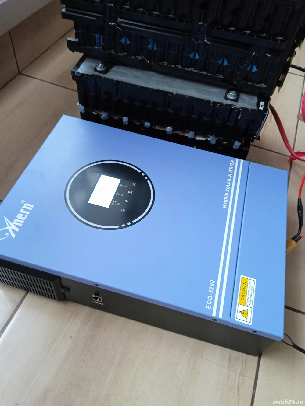 chit solar invertor 24v 3000W si doua baterii 150Ahm 
