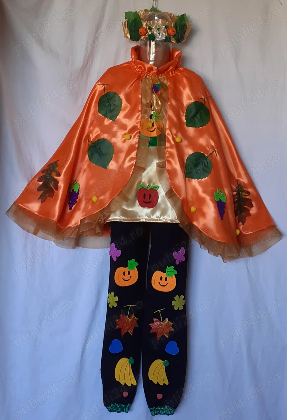 Costum Printul toamnei pentru copii marimea 6 ( 7-8-9 ani)