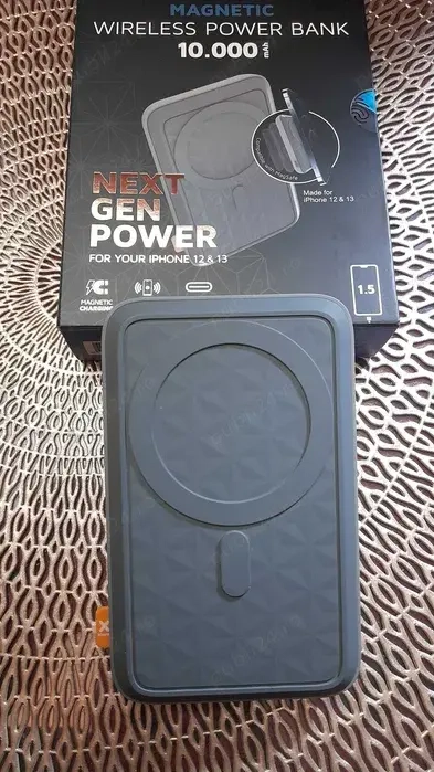 Baterie externa Magsafe powerbank 10000mA fast wireless charging 20w fast charging usb c , sigilate