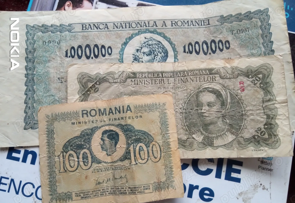 bacnote anii  40 , monede anii  90