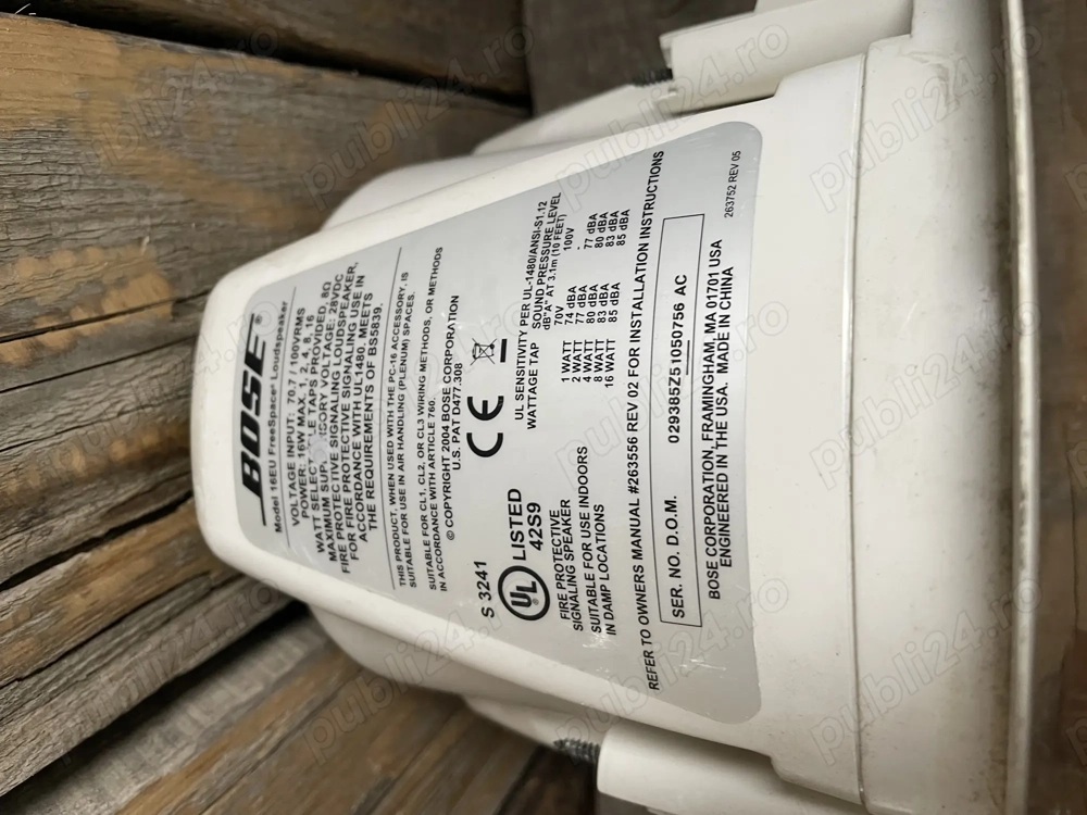 Boxe Bose  pentru tavan 