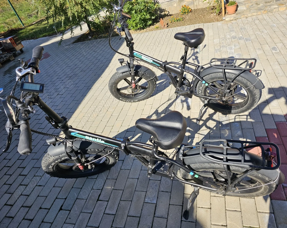 2 piese Bicicletă electrică FATBIKE pliabilă