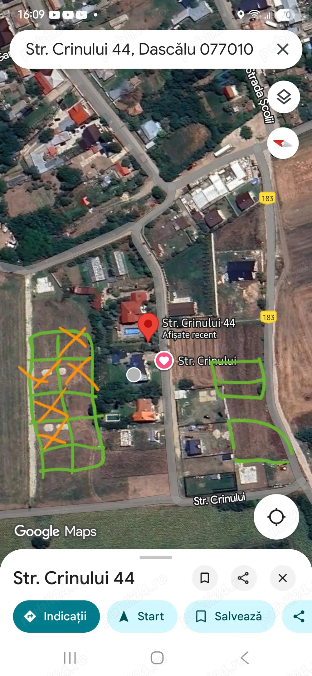 Centura A0, autostrada A3 - teren construibil, loc casa, 460mp -930mp, zona rezidențială deosebita
