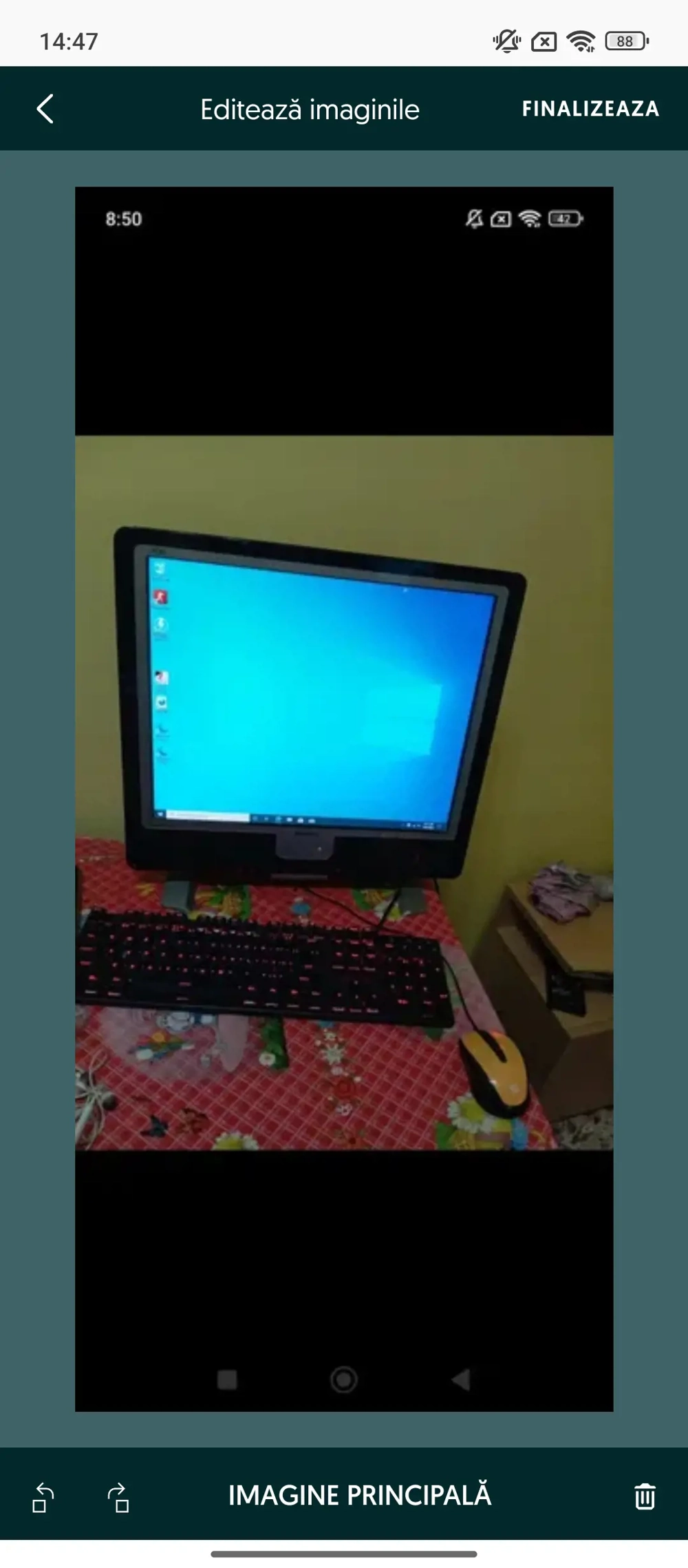 monitor LCD Philips 19 inci cu boxe incorporate 