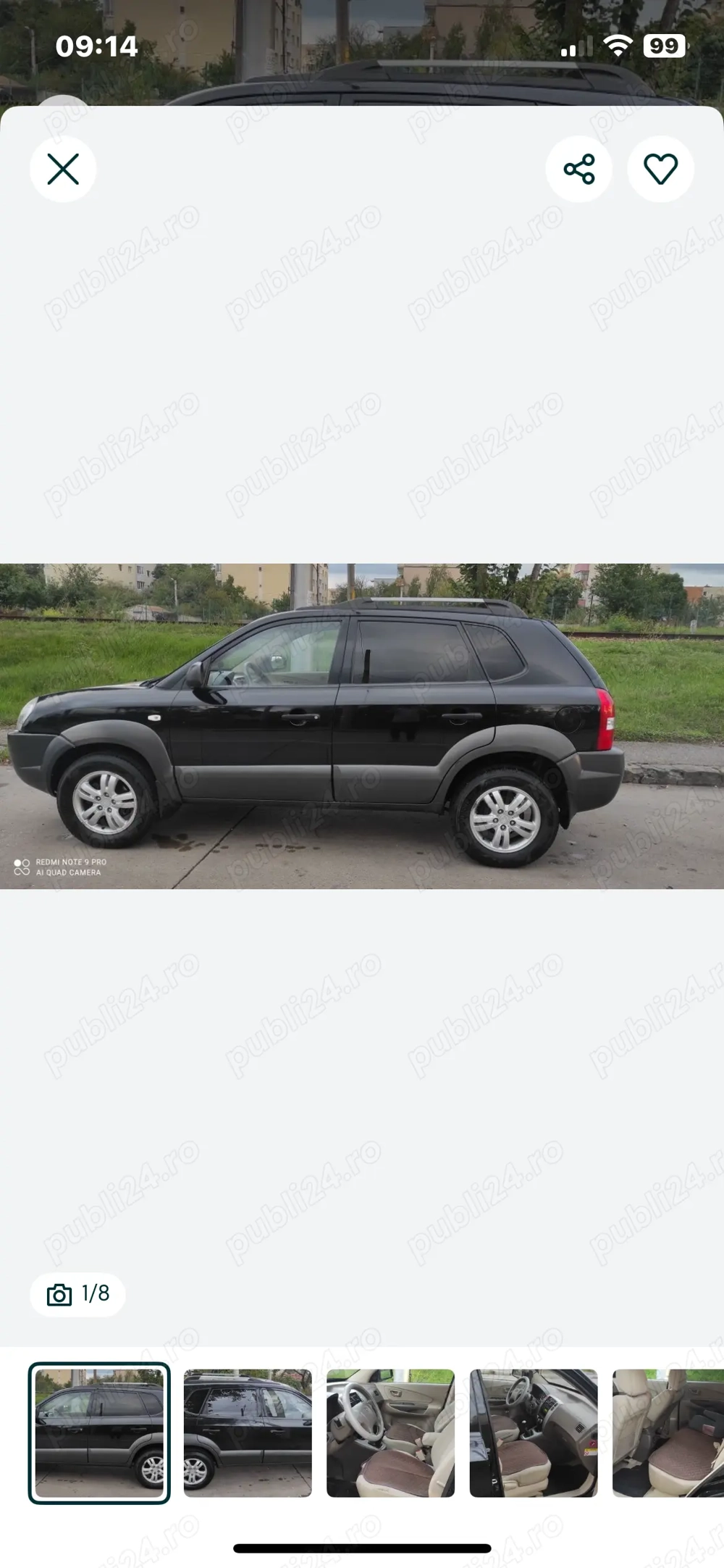 Vând  sau schimb Hyundai Tucson  benzină 