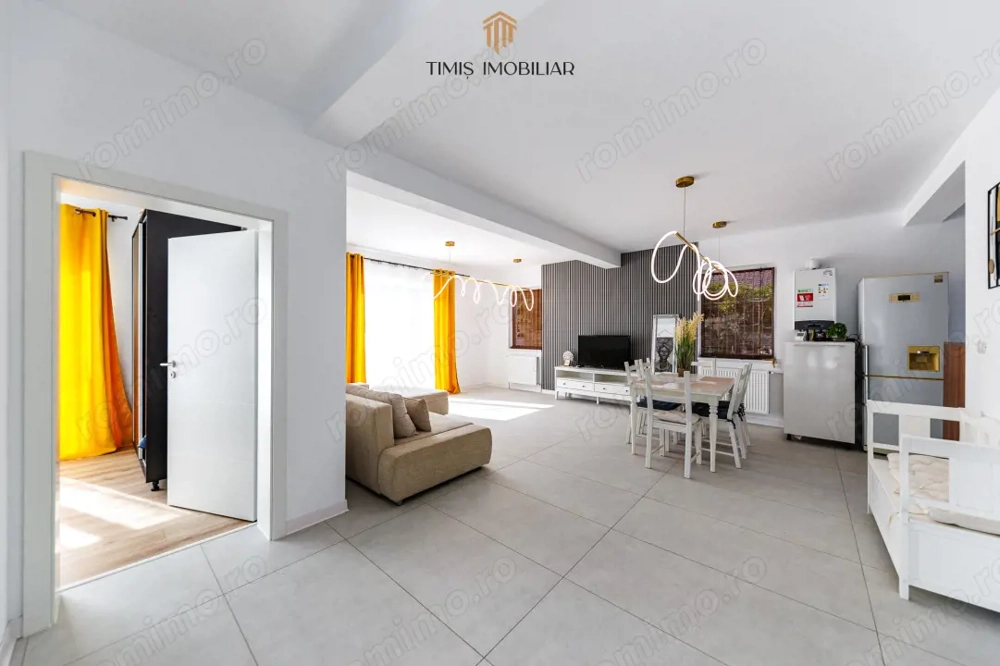 Duplex modern, parter, în Remetea Mare – mobilat complet, 3 camere