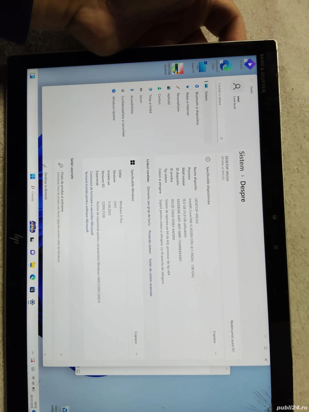 Tableta Hp elite x2 1013 G3 cu touch spart 