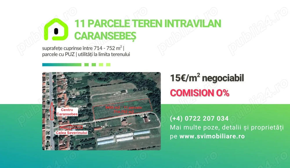 Comision 0 - Parcele de teren intravilan pe str.Godeanu in Caransebes