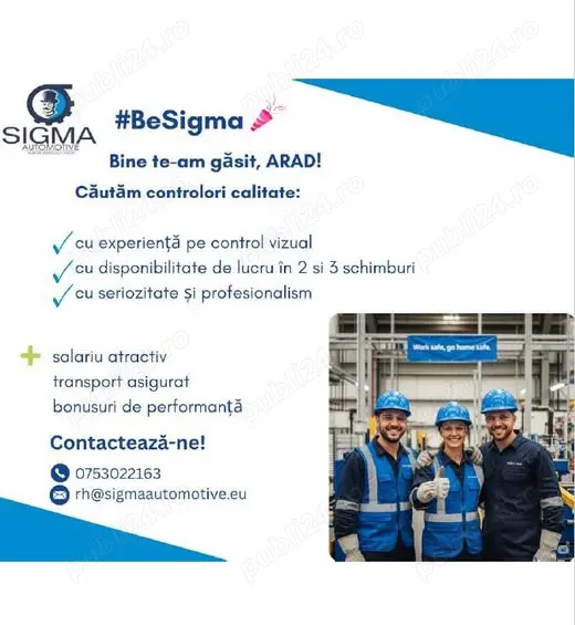 Controlor calitate flux arad