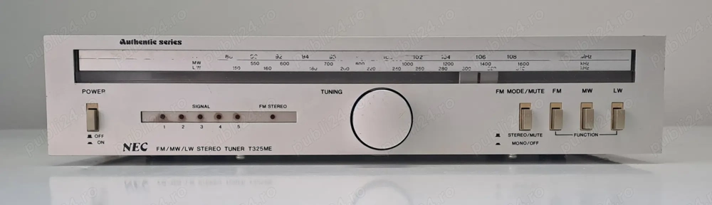 NEC T 325 tuner radio analog scala manuala