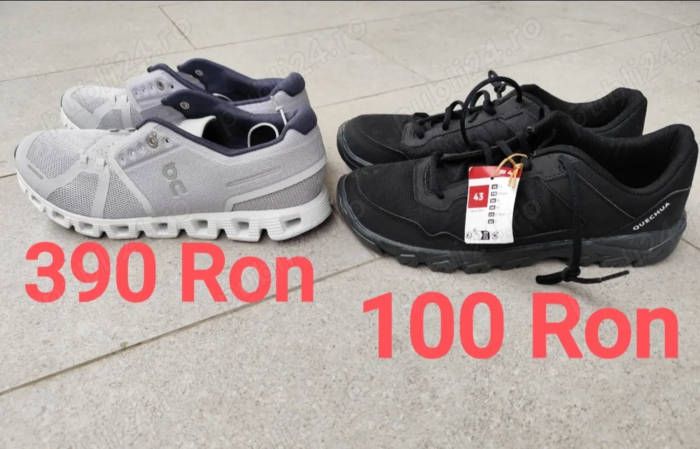 Adidas Swiss engineering NOI Marine 44 & QUECHUA sau SCHIMB