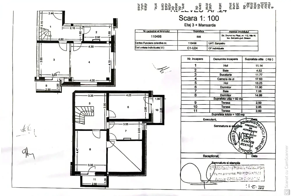 Apartament 3 camere Sanpetru 