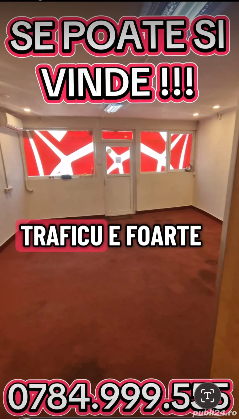 VAND AFACERE LA CHEIE cu Spatiu Comercial STRADAL Proprietate Facilitati