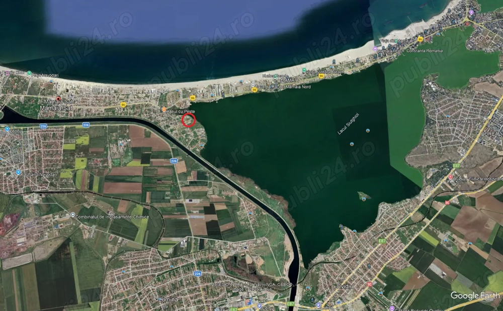 Teren de vanzare in Mamaia Sat malul lacului Siutghiol