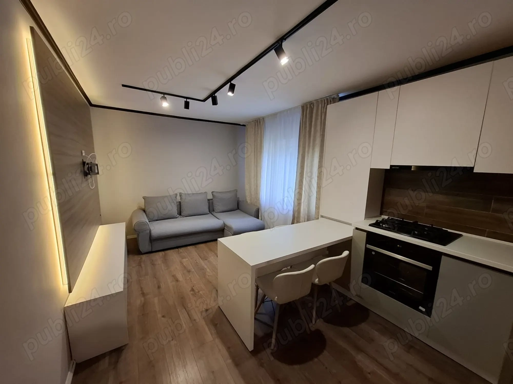Zona centrala   apartament 2 camere, decomandat, etaj 1, finisat, mobilat si utilat