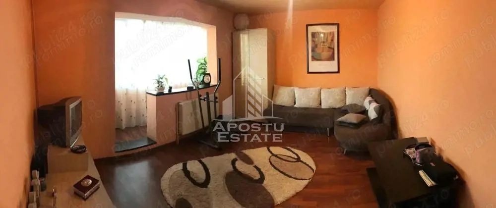 Apartament cu 3 camere, centrala proprie, zona Cetatii