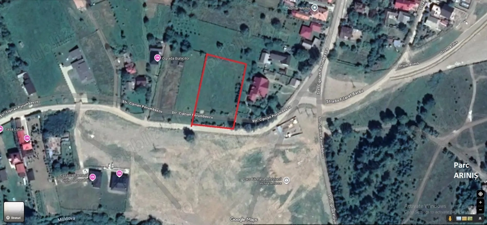 Teren de vanzare Gura Humorului - intravilan - Parc Arinis - 3111m2