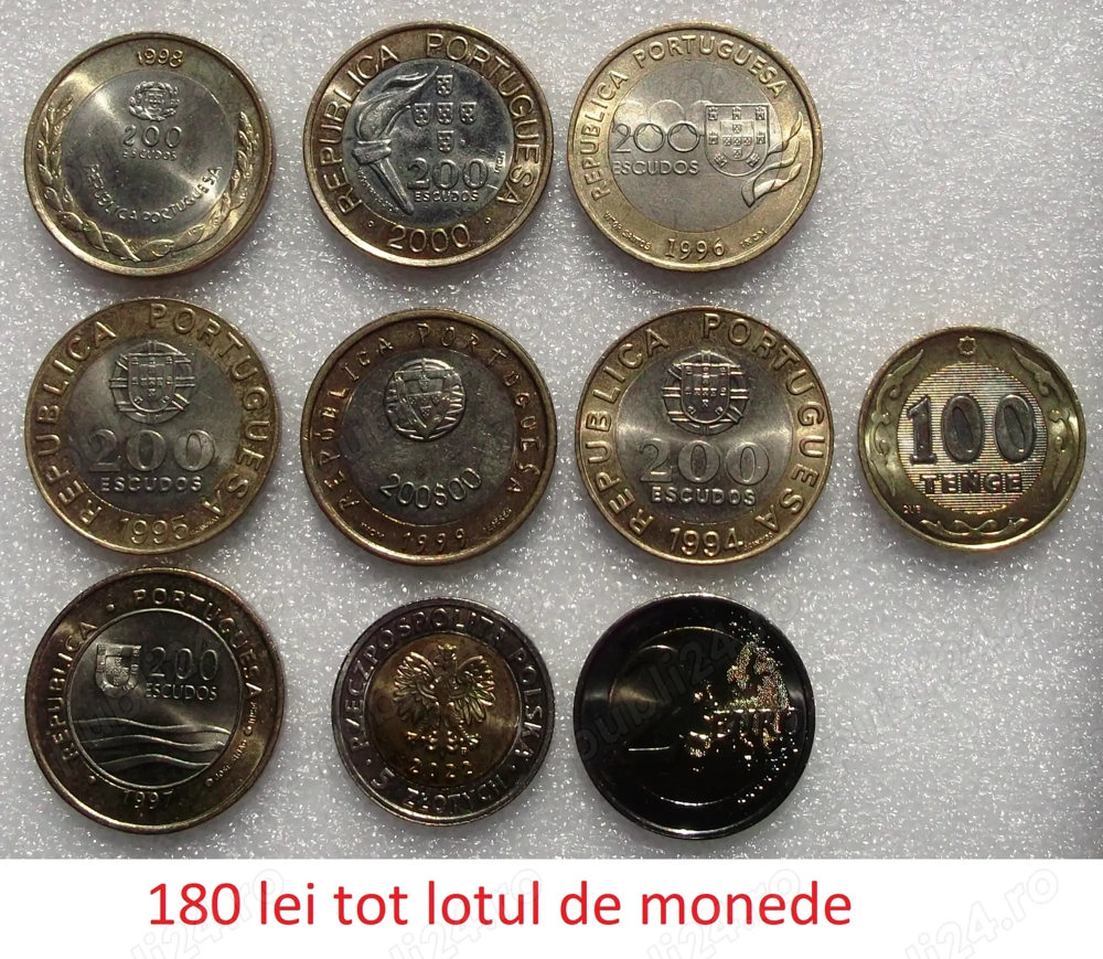 Monede bimetal din diverse tari
