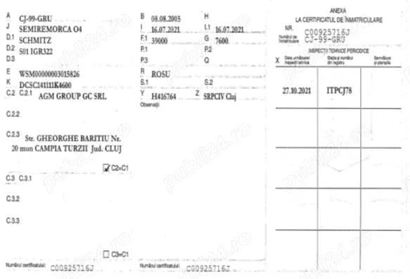 Semiremorca Trailer Schmitz