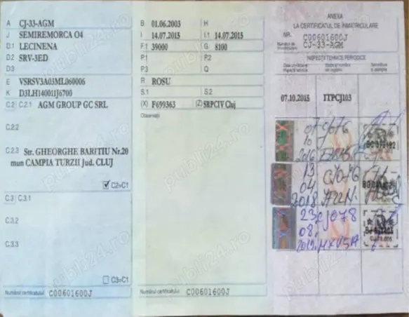 Semiremorca Lecinena