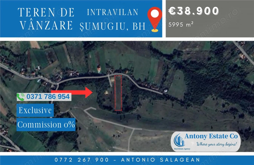 Teren intravilan, de vanzare - Sumugiu, BH