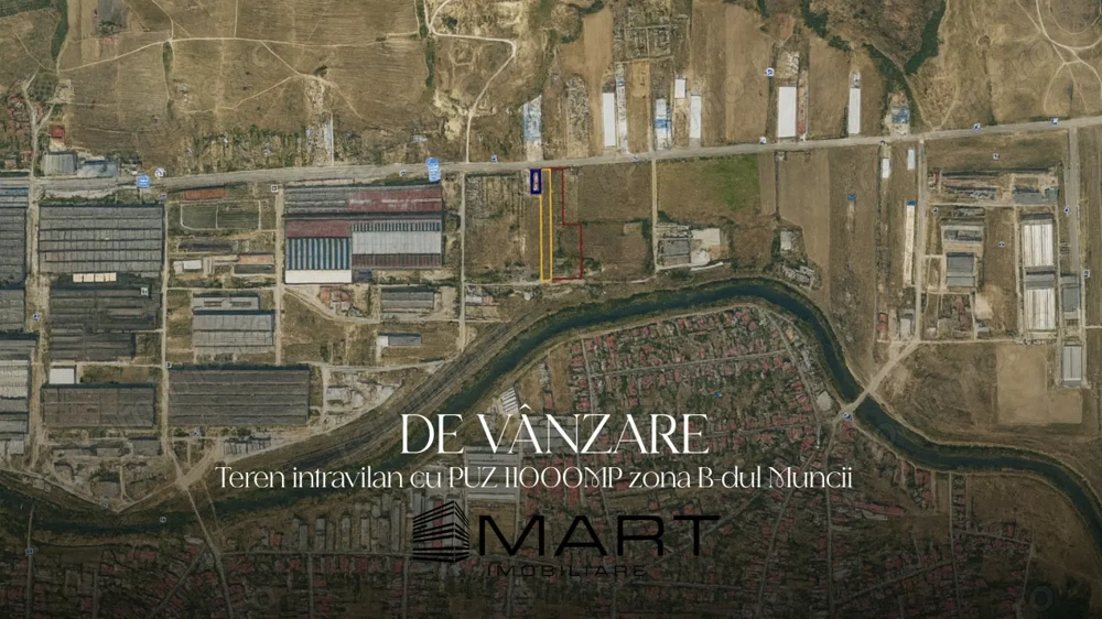 Teren intravilan 10800mp  Blv. Muncii