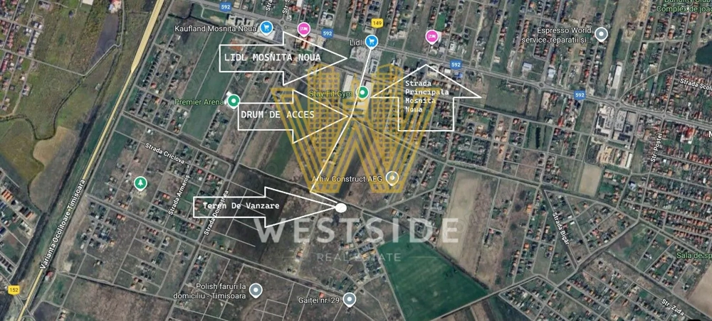 Teren de vanzare in Mosnita Noua