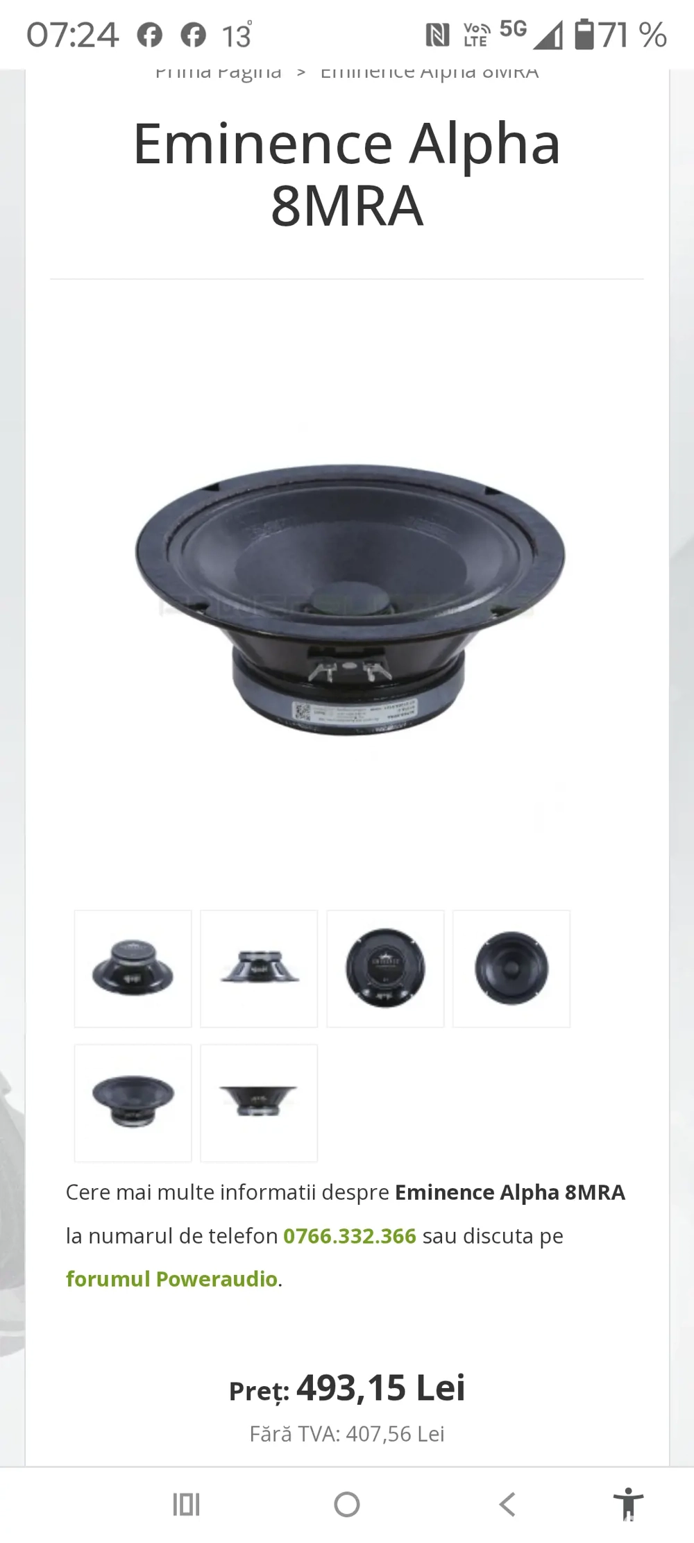 difuzoare de 8 eminence