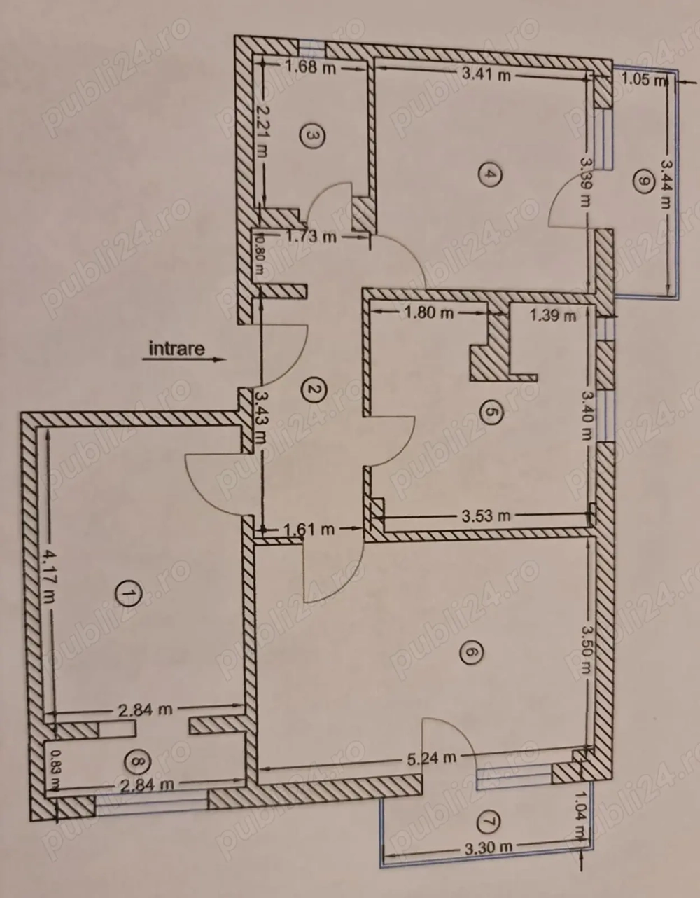 Apartament 3 camere tudor vladimirescu 