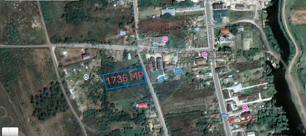 Teren de vanzare , Autorizetie 20 camere + Avize, Dunavatu de Jos