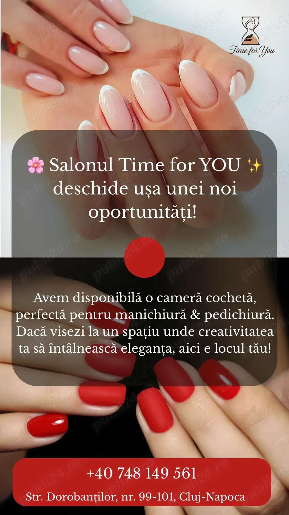 Închiriez cameră de manichiură pedichiură în salon 