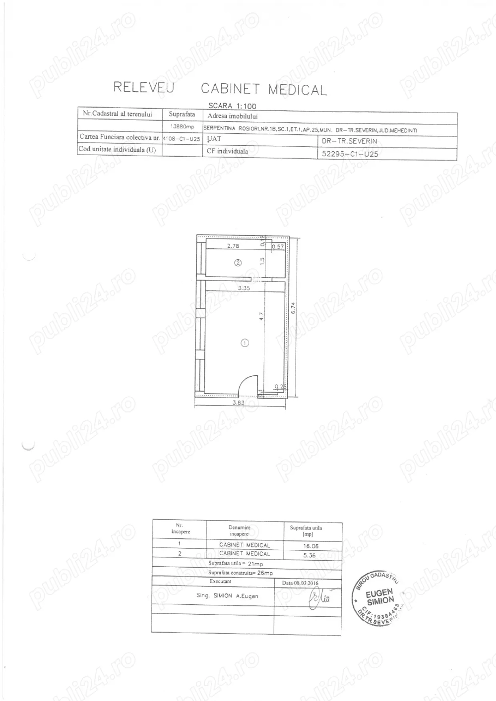 Inchiriez vand spatiu Policlinica pretabil cabinete servicii medicale