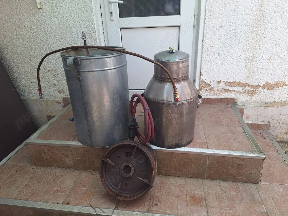 Vind cazan de țuică de 40 l cu toate componentele din inox