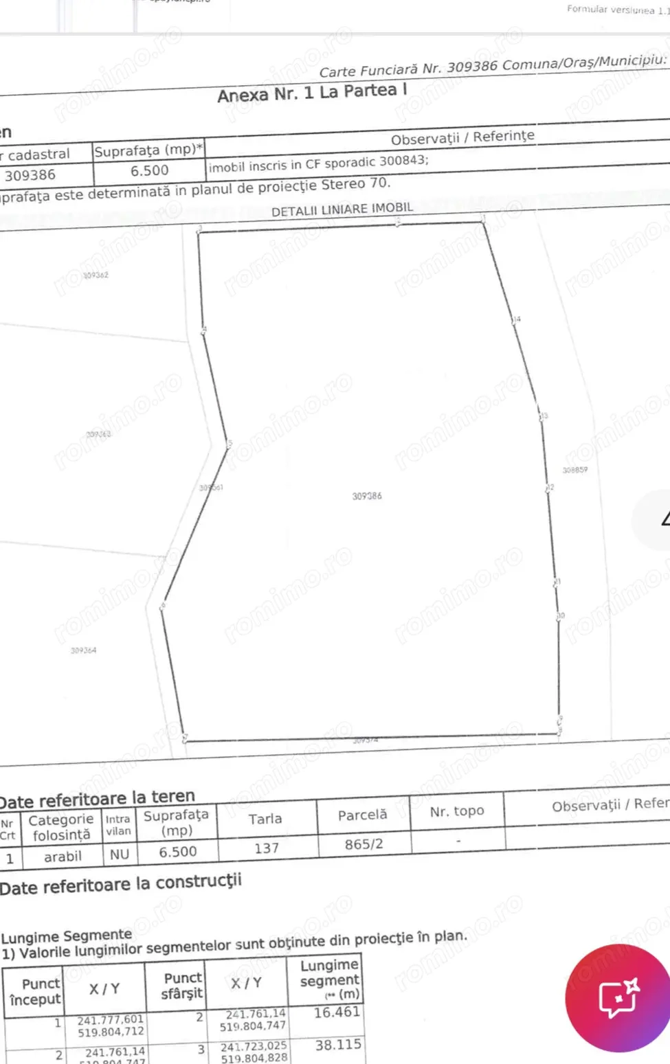 Vând teren extravilan Cladova Jud. Arad