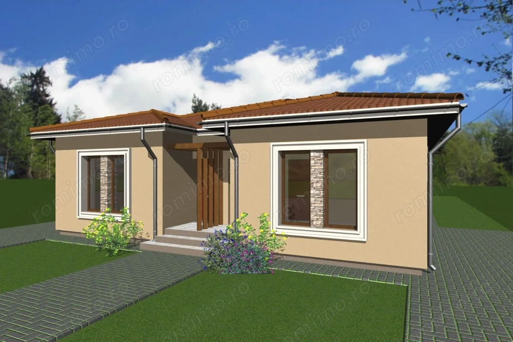 Duplex pe parter, 3 camere, 87 mp utili, teren 300 mp – Urseni