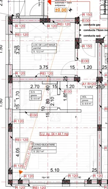Apartament 1 camera,44 mp utili,zona Esso-10%DISC DIN  AVANS