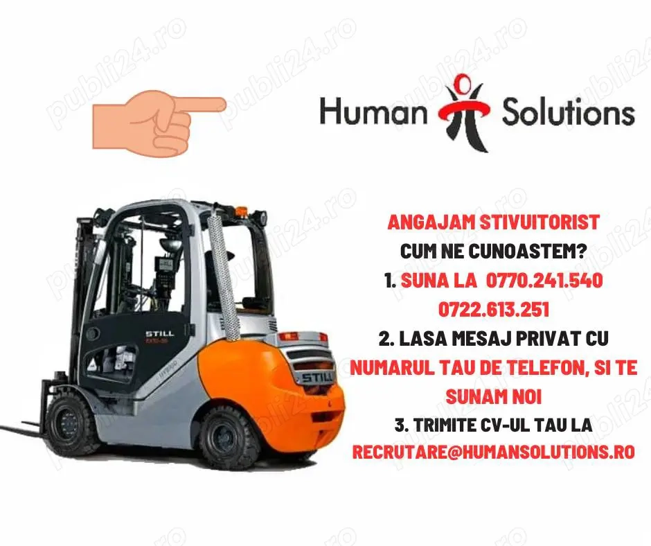 Angajam Stivuitoristi in Brasov 