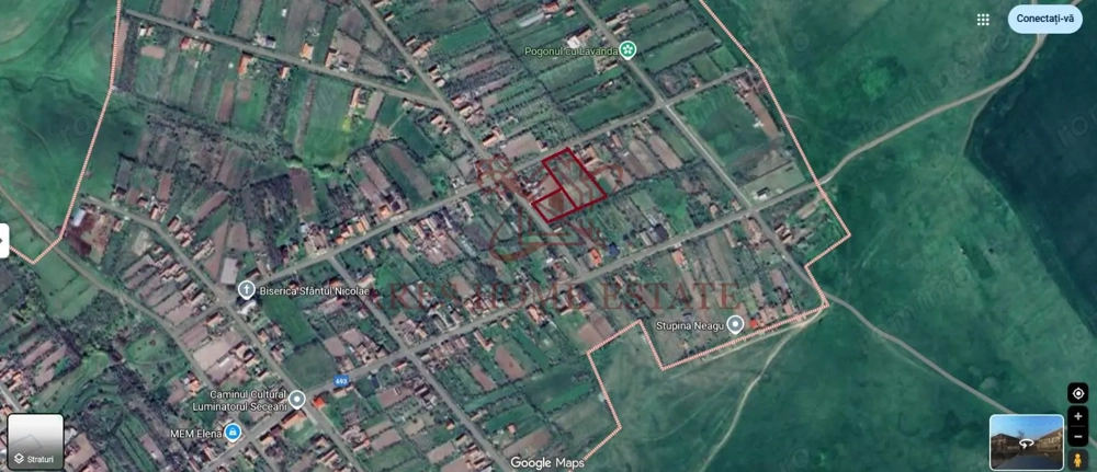 Teren intravilan 1855 mp Seceani, lângă autostradă A1 – 0% comision