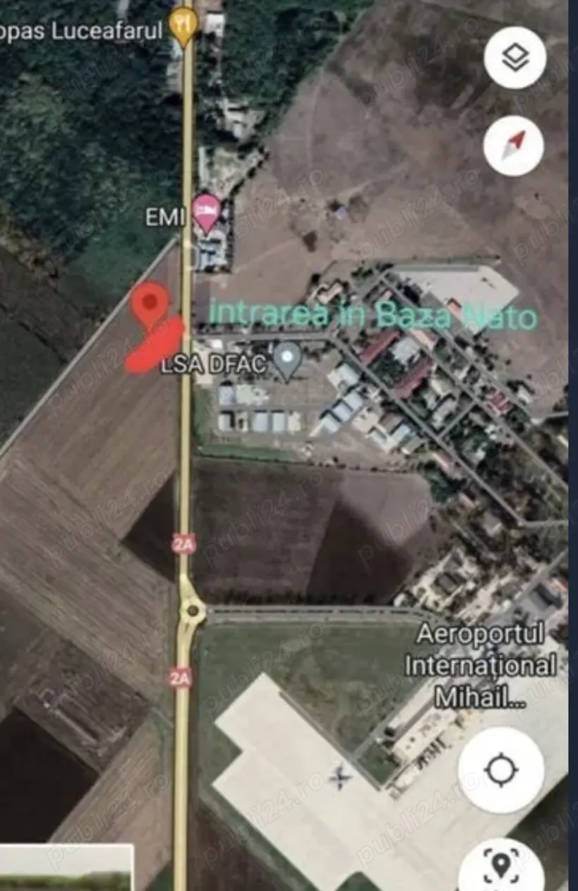 Vanzare teren intravilan vis-a-vis  aeroport Mihail Kogalniceanu