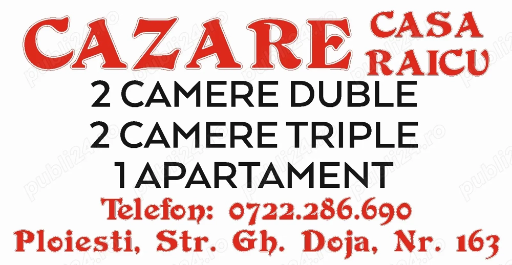 De închiriat în regim hotelier sau cazare muncitori  De închiriat în regim hotelier sau cazare muncitori