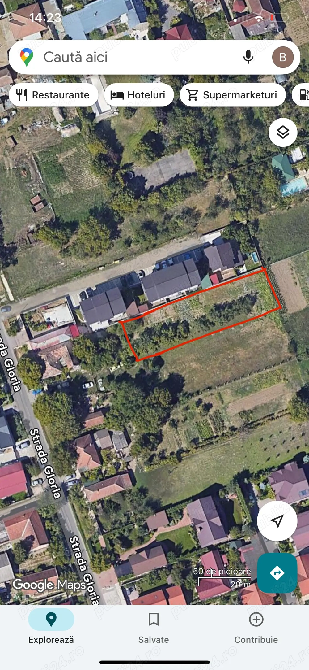 Vând teren în vatra satului Giroc