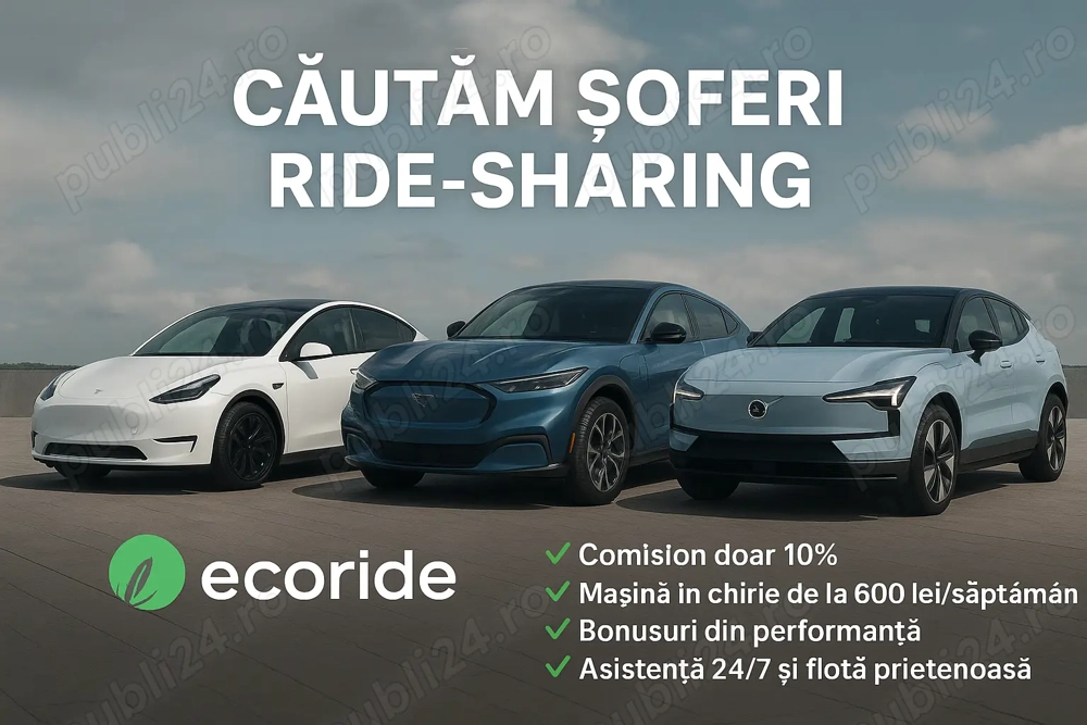 AME ECORIDE   Partener BLUE recrutează Șoferi seriosi în București