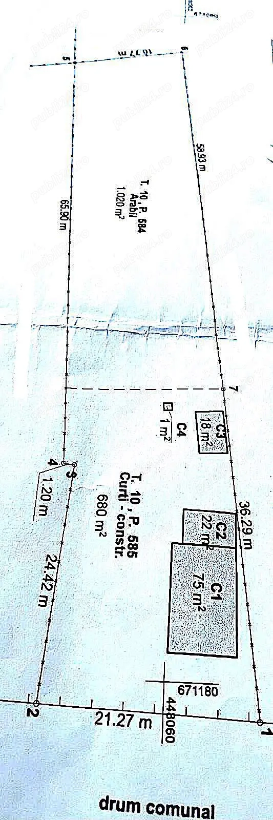 De vanzare teren cu potențial deosebit, 1700 mp