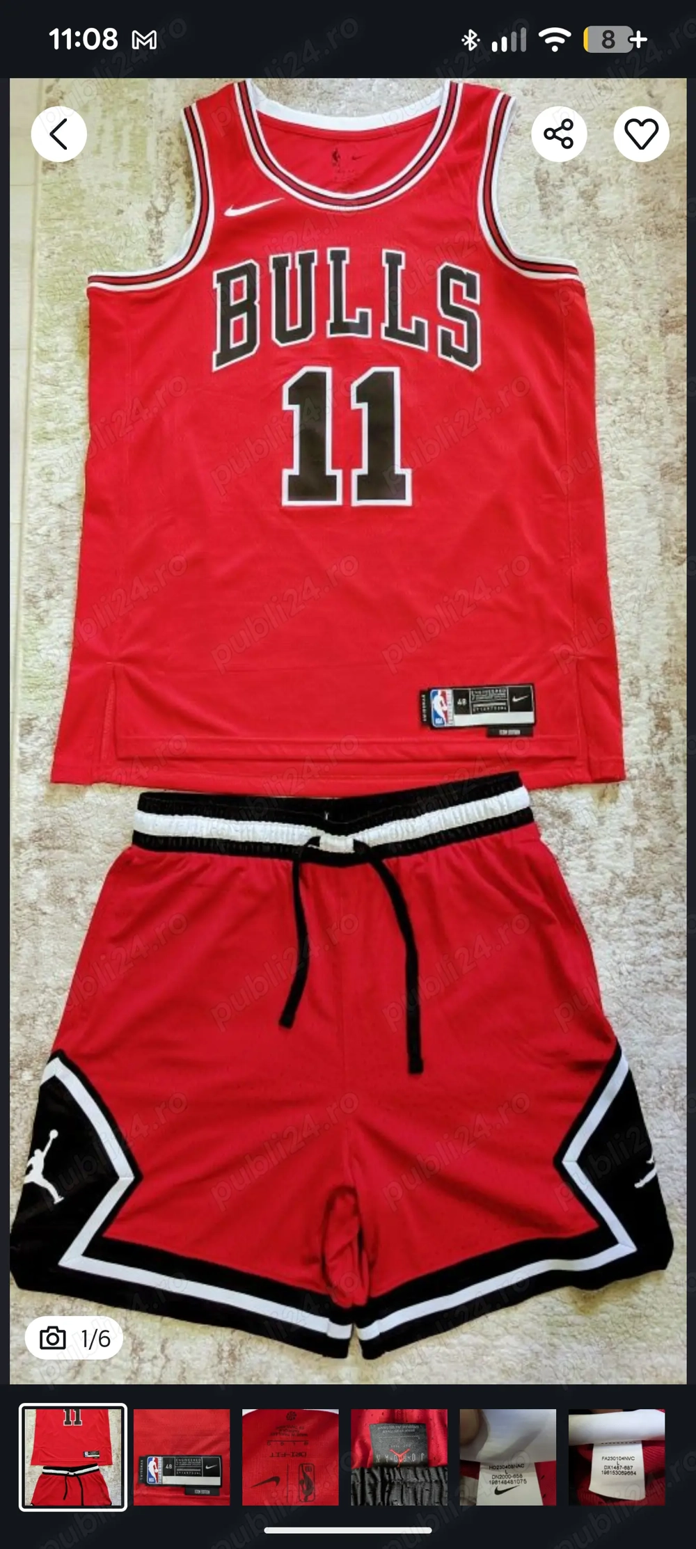 Compleu Baschet Bulls Jordan