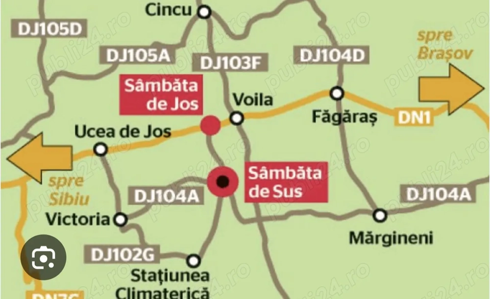 Comision 0%, intravilan 1000 mp, Sambata de Sus, Brasov