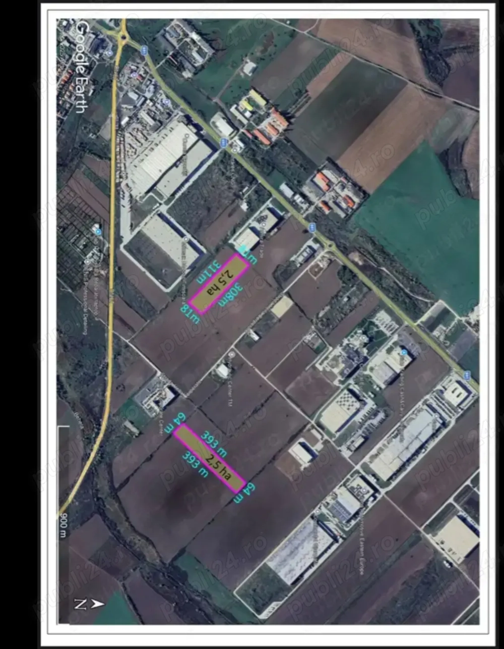 Vând terenuri industriale 