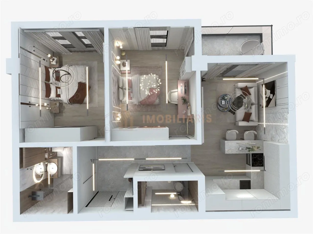 COMISION ZERO-Apartament 3 camere  imobil nou zona Constantin Brancoveanu